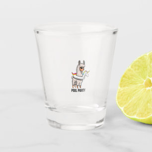 Verre A Shot T-shirt licorne lama fête au bord de la piscine dr