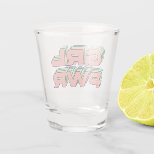 Verre A Shot T-shirt POUVOIR FILLE (Dos)