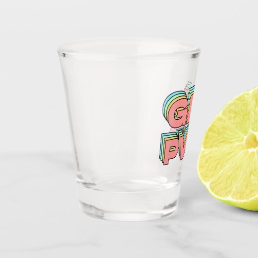 Verre A Shot T-shirt POUVOIR FILLE (Gauche)