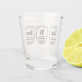 Verre A Shot Tableau périodique des éléments de sensibilisation (Dos)