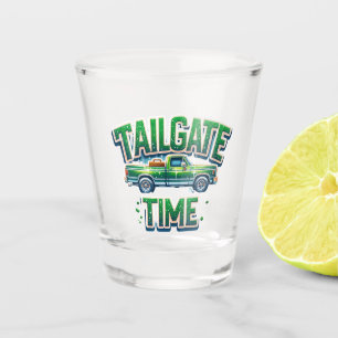 Verre A Shot Tailgate Time Green Truck