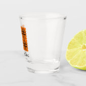 Verre A Shot Tartan orange d'Halloween (Droite)