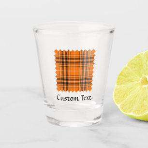 Verre A Shot Tartan orange d'Halloween