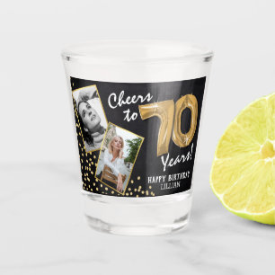 Verre A Shot Tchin pour les Années 70e Anniversaire 2 Photo