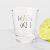 Verre A Shot Team I Do Jamaican Flag Mariage Bachelorette Party (Dos)