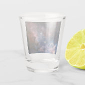 Verre A Shot Télescope Nebula Hubble Carina Rouge et Bleu (Dos)