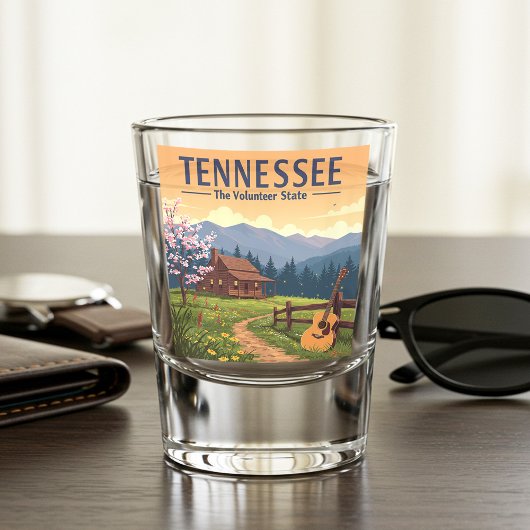 Verre A Shot Tennessee vintage