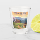 Verre A Shot Tennessee vintage (Devant)