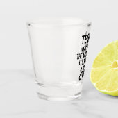 Verre A Shot Tequila Vaut La Citation Amusante (Gauche)