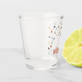 Verre A Shot Terrazzo Tile Confetti Style Moderne Personnalisé (Gauche)