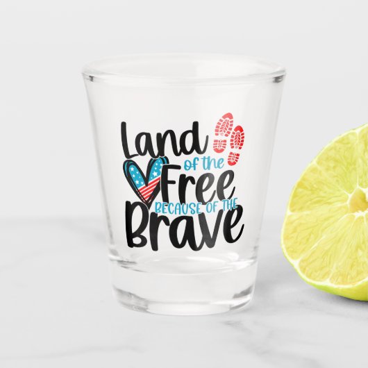 Verre A Shot Terre des Libres (Devant)