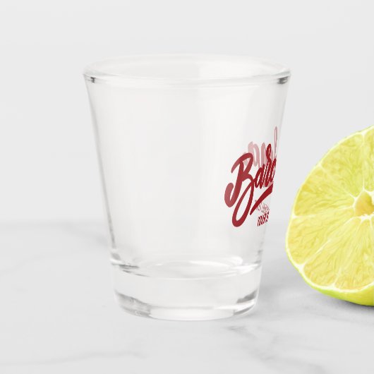 Verre A Shot Texte personnalisé Barcelone (Gauche)