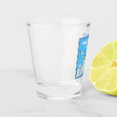 Verre A Shot Texte personnalisé Santorin Grèce (Gauche)