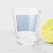 Verre A Shot Texture de Denim bleu (Dos)