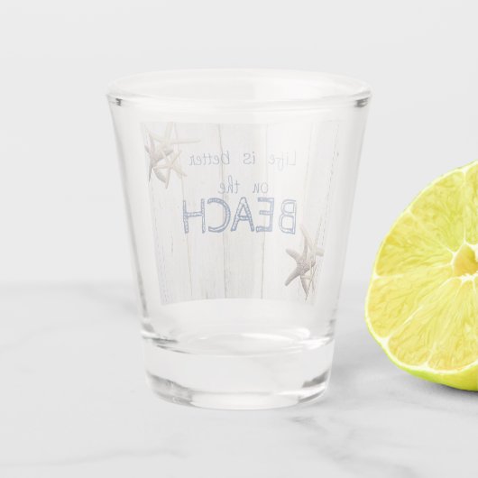 Verre A Shot Texture en Bois Adorable, Amidon (Dos)