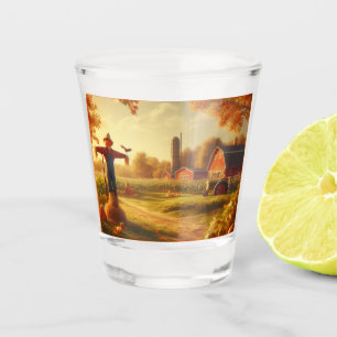 Verre A Shot Thanksgiving/Automne/Automne/Automne sur la ferme
