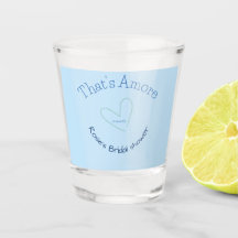 THATS AMORE BRIDAL SHOWER BLUE HEART NAME DATE SIM