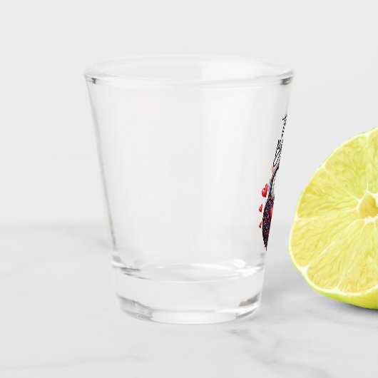 Verre A Shot The Bride Goth Heart Lock and Key (Gauche)