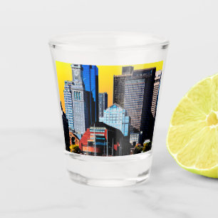 Verre A Shot The Custom House Boston USA Poster Card Magnet