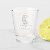 Verre A Shot Thème de pêche Fête de bachelor sur mesure (Dos)