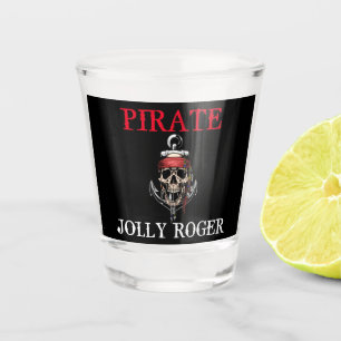 Verre A Shot Thème pirate Fête Adulte ROUGE NAUTIQUE