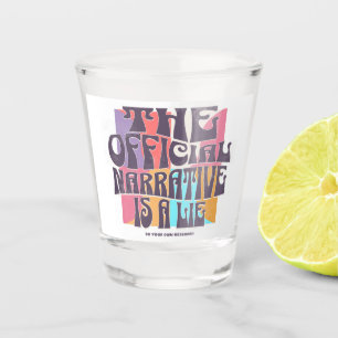 Verre A Shot Théorie de la Conspiration Rétro
