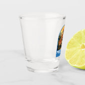 Verre A Shot Thessalonique Grèce Agios Pavlos Travel Art Retro (Gauche)