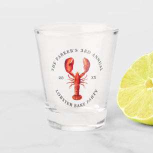Verre A Shot Tide rouge Gâteau de homard