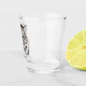 Verre A Shot Tiger, tiger face, symbol of 2022  (Droite)
