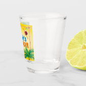 Verre A Shot Tiki Bar avec perroquets et boissons et nom person (Droite)