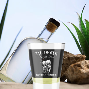 Verre A Shot Til Death Skeleton Lots Tarot Card Goth Mariage