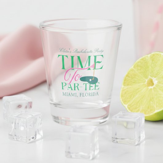 Verre A Shot Time to Par-Tee Golf Bachelorette