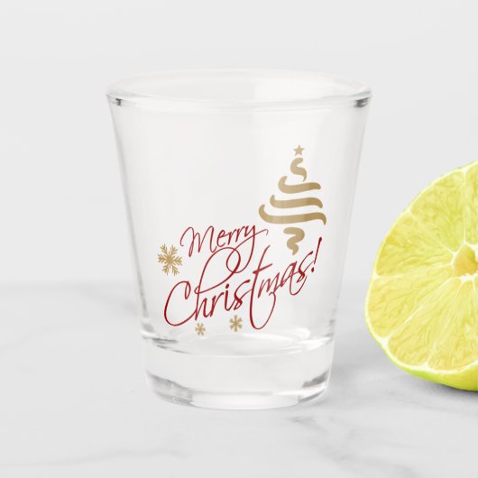 Verre A Shot Tir de Joyeux Noël (Devant)