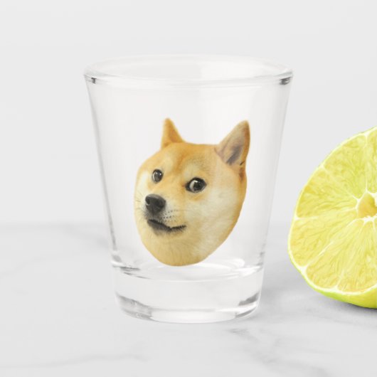 Verre A Shot Tir Doge Chien Doge Mème de chien (Devant)