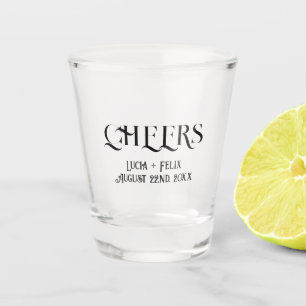 Verre A Shot Tirs Mariages en gras modernes