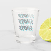 Verre A Shot Tirs Tirs Tirs Bleu (Dos)