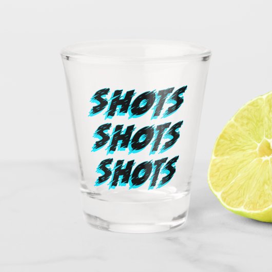 Verre A Shot Tirs Tirs Tirs Bleu (Devant)