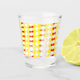 Verre A Shot Tissu Pop Art