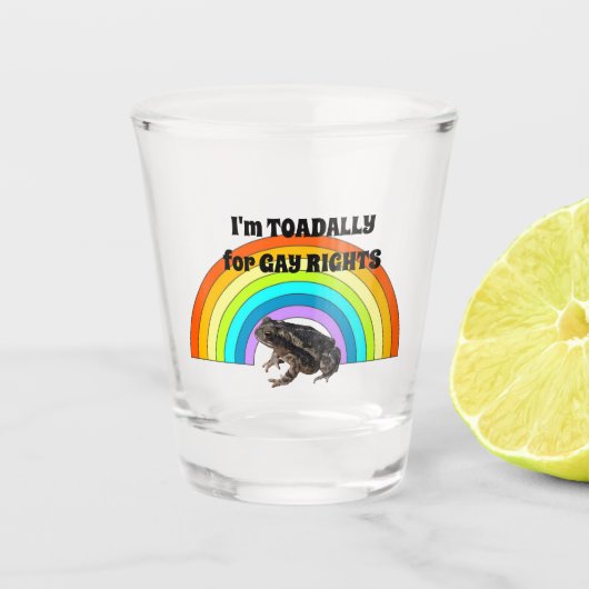 Verre A Shot Toadallt pour les droits des homosexuels (Devant)