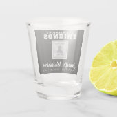 Verre A Shot Toast aux amis absents (Dos)