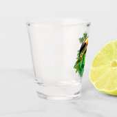 Verre A Shot Toco Toucan avec drapeau brésilien (Gauche)