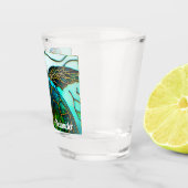 Verre A Shot Tortue côtière Tropical Turquoise Bleu Vert (Droite)