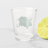 Verre A Shot Tortue de mer verte (Dos)