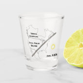 Verre A Shot Total éclipse solaire (Devant)