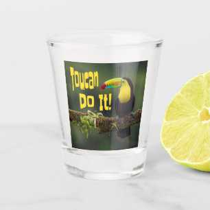 Verre A Shot Toucan Le Fait ! Coloré Motivationnel Oiseau amusa