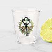 Verre A Shot Touche aile Steampunk et conception de roulette Co (Devant)