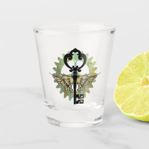 Verre A Shot Touche aile Steampunk et conception de roulette Co