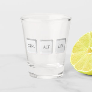 Verre A Shot Touche de clavier d'ordinateur CTRL ALT DEL de Sli