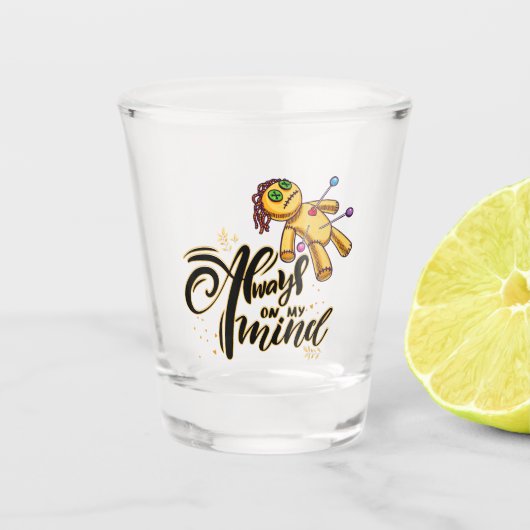 Verre A Shot Toujours dans mon esprit Drôle Halloween Poupée va (Devant)