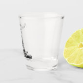 Verre A Shot Tour Eiffel noir et blanc (Droite)